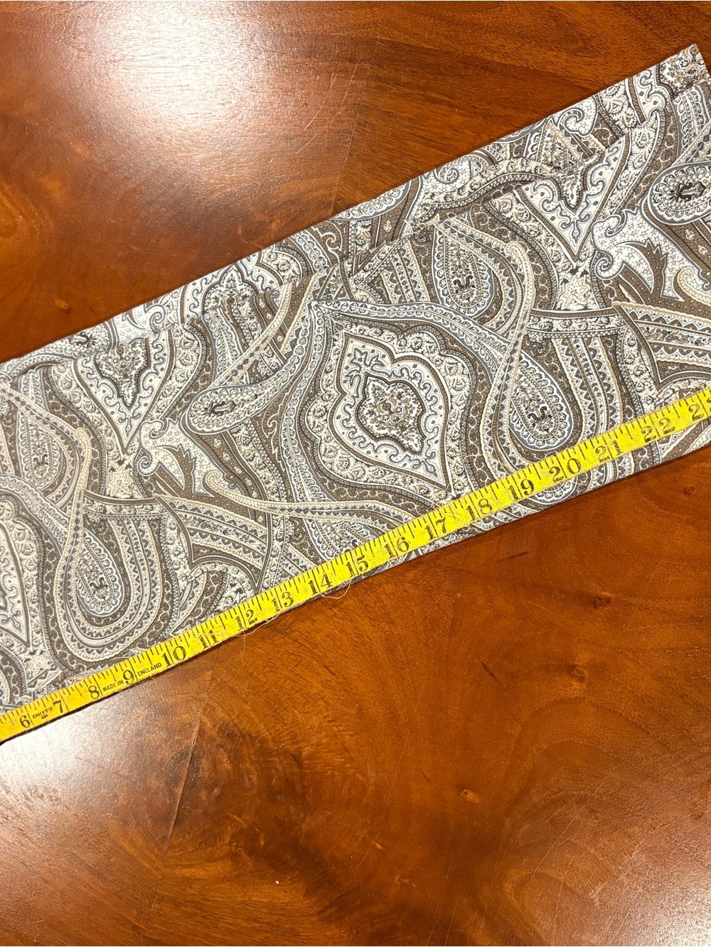 LISETTE Paisley Print leggings in Taupe, Cream & Gray, size s/m - Picture 5 of 5